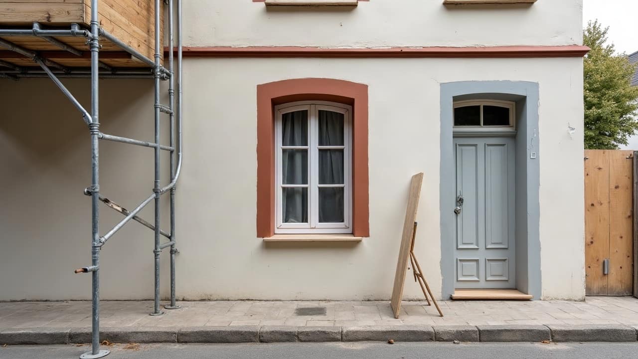 Une façade bicolore ou à modénature peinte : respecter un dessin déjà en place