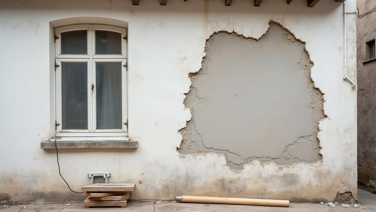 Nettoyage haute pression sur un enduit ancien : le risque d'attaquer la surface