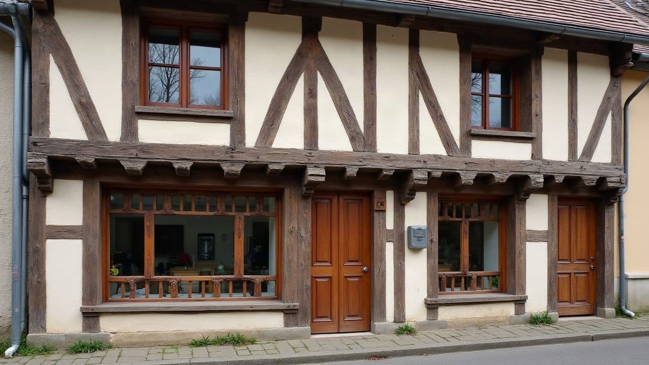 Joints de chaux fraîchement repris entre des pierres calcaires, légèrement en retrait du nu de la pierre